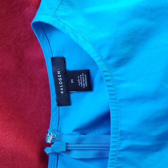 Halogen NWT Blue Cotton Sleeveless Top - Picture 6 of 8